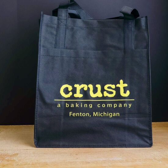 CRUST-Black_Tote-Bag_Main-CRUST-fenton-MI-1650px