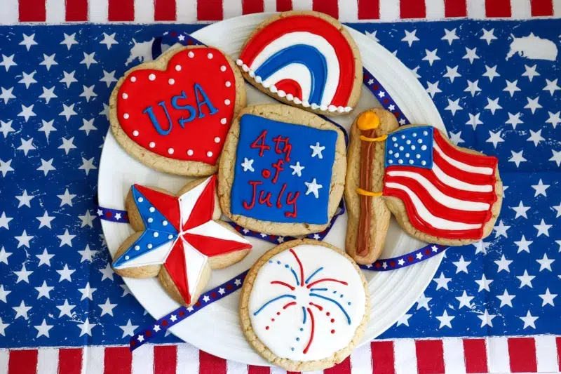 Patriotic Cookie Box 4th of July