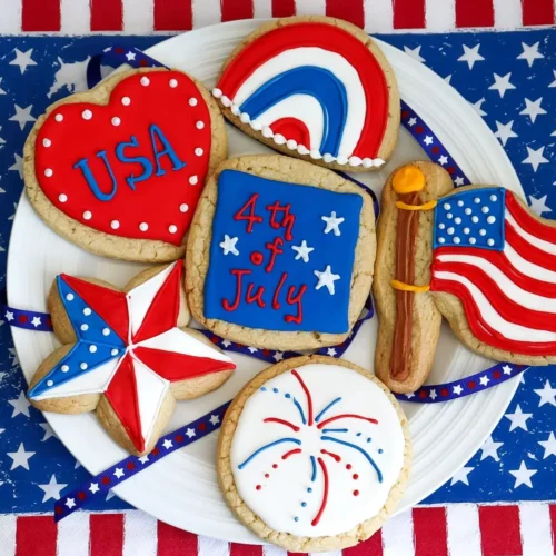 Patriotic Cookie Box 4th of July