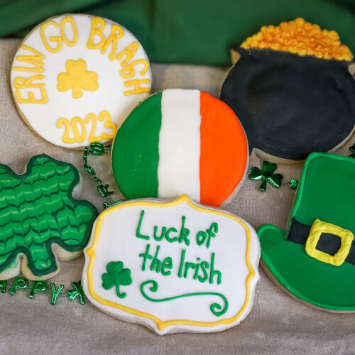 March Iced Cookies Shamrock