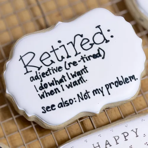 Retirement Cookie Box Retirement Cookie Box