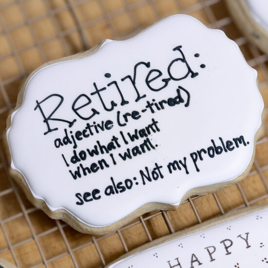 Retirement Cookie Box